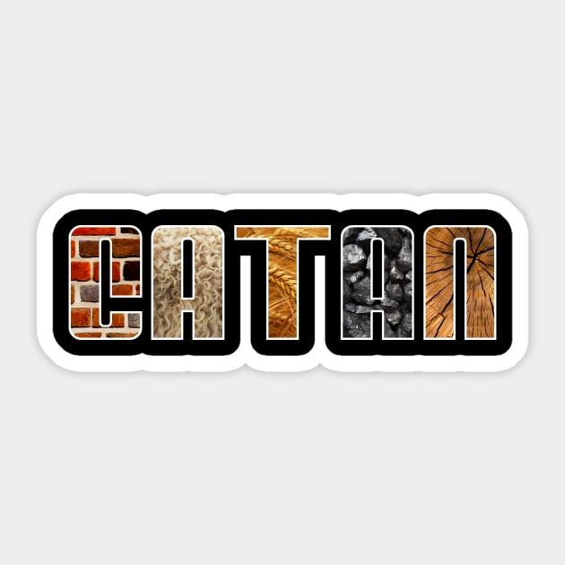 CATAN Resources Sticker by cheekenpeeg